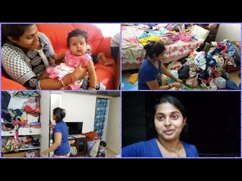 Arranging My Messy Wardrobe At New House /Lunch To Night Routine At New House