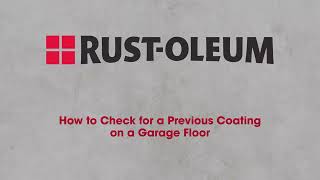 Thumbnail for How to Check for a Previous Garage Floor Coating