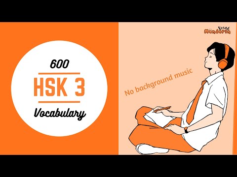 HSK 3 VOCABULARY LIST without background music | 600 WORDS HSK 3 | CHINESE FOR EVERYONE