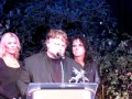 Guillermo Del Toro Accepts The 2012 Eyegore Award At Universal Studios From Alice Cooper