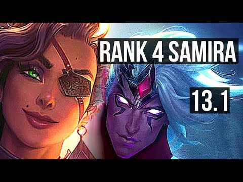 SAMIRA & Nautilus vs VARUS & Ashe (ADC) | Rank 4 Samira, 14/1/4, Legendary | KR Challenger | 13.1