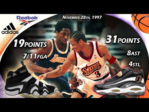 Kobe Bryant VS Allen Iverson Face-off November 28th 1997