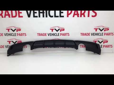 Fits BMW 3 Series F30 F31 Rear Bumper Diffuser Dual Exhaust Mat Black video