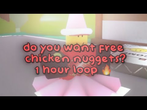 1 hour loop of tangomangle saying “do you want free chicken nuggets?”