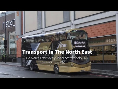Go North East Six Cylinder Streetdeck 6377 on the X10