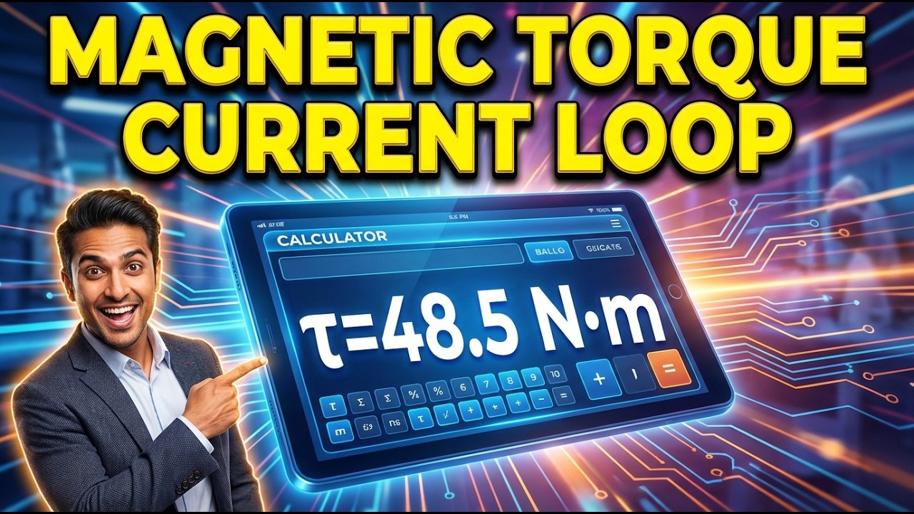 Magnetic Torque Current Loop Interactive Calculator