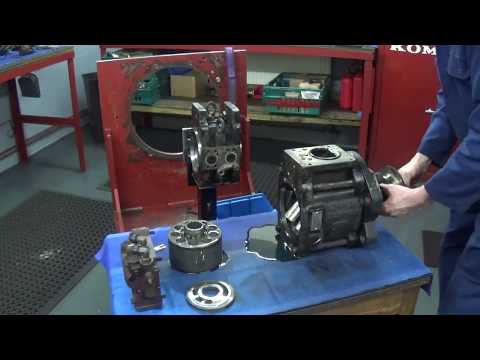 C.J. Plant Limited - Kawasaki K3V112DT Hydraulic pump Strip, Clean, Rebuild and Test.