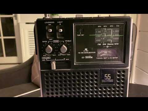 Sony ICF-5500M (Captain 55) a great receiver for some light indoor SW listening!