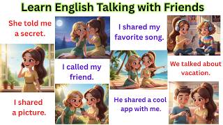 📚Learn English Talking with Friends | 100 Sentences for Kids & Beginners | English Speaking Practice