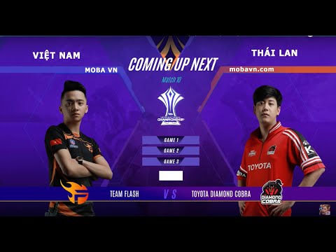TEAM FLASH vs TOYOTA DIAMOND COBRA - VÒNG BẢNG AIC 2018