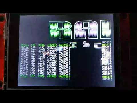 Teensy64 C64 emulator running a demo