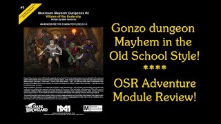 RPG OSR Module Review Villains of the Undercity