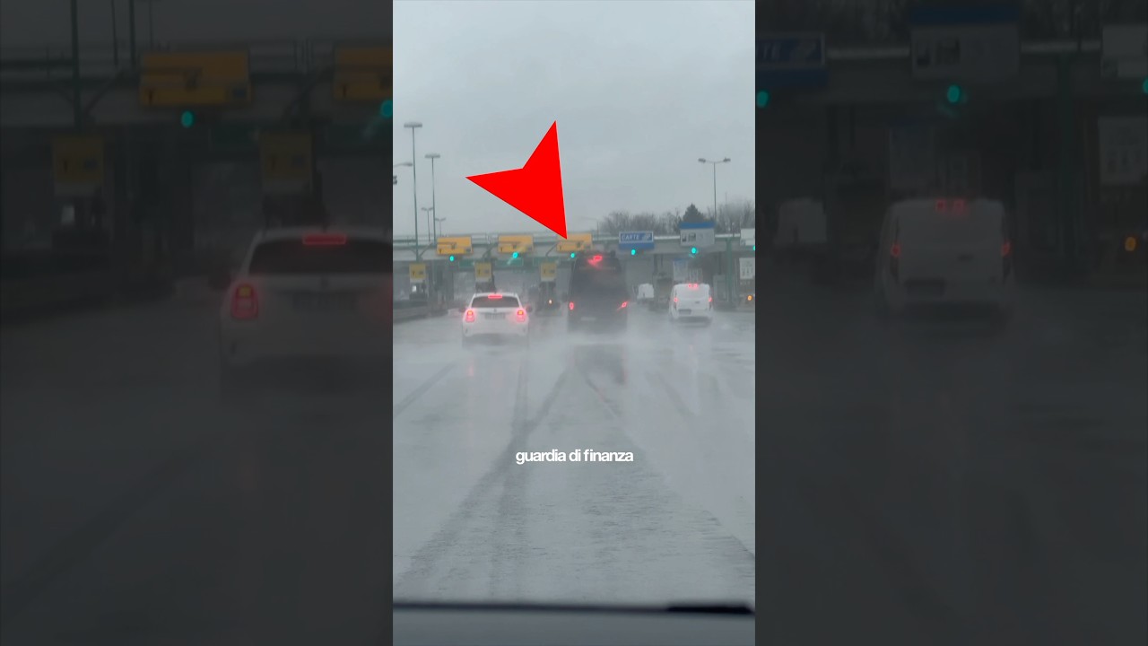 GUARDATE cosa fa la GUARDIA di FINANZA in AUTOSTRADA!! 😳