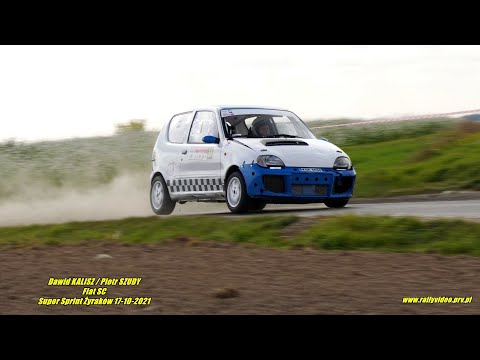 Dawid KALISZ / Piotr SZUDY - Fiat SC - Super Sprint Żyraków 17-10-2021