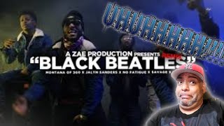 Montana of 300 x Jalyn Sanders x No Fatigue x $avage x TO3 - "BLACK BEATLES (REMIX)"  - REACTION!!!!