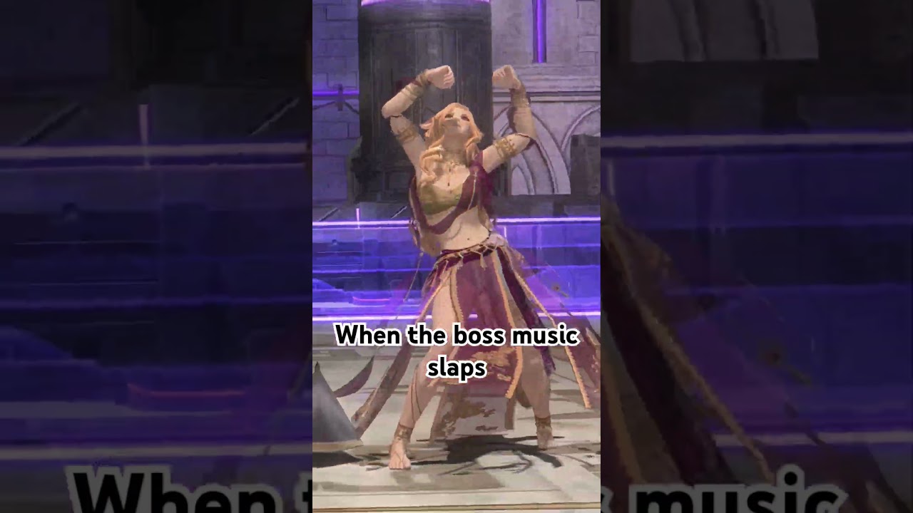 When the boss music slaps #ff14 #ffxiv #ffxivmemes #bossfight #finalfantasyxiv #finalfantasy14 #cute