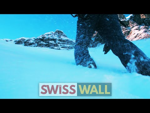 Admiring DENTS DU MIDI from Pas de la Chavanette. SWISS WALL Winter Solo Climb.