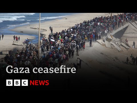 Gaza ceasefire - 200,000 Palestinians head back to shattered homes after two years of war | BBC News