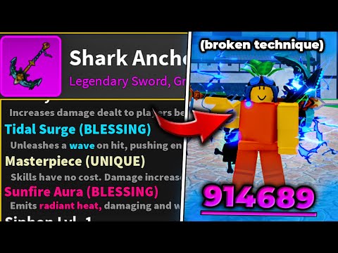 This New Shark Anchor ONE-SHOT TRICK Is TOO BROKEN... (Blox Fruits)