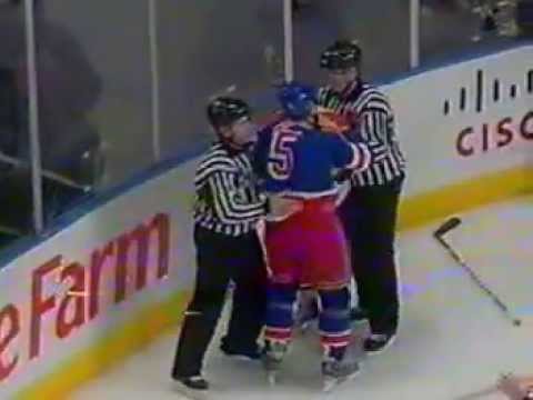 Dan Girardi vs Mike Richards March 15, 2009