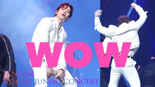 [이준호 세로직캠] 4K JUNHO FANCAM '이준호 - WOW' 후반부 [2024 LEE JUNHO CONCERT] | 교차편집