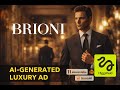 BRIONI AI Generated Luxury Fashion Commercial Concept Film