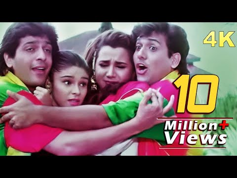 O Lal Dupatte Wali - Bollywood 4K Video Song | Aankhen | Govinda | Chunky Pandey | Kumar Sanu | Alka