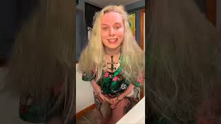Thick Tatted Blonde with Blue Eyes