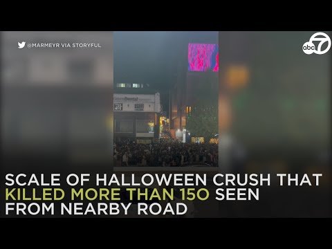 New video shows Halloween crush that killed 153 people in Seoul
