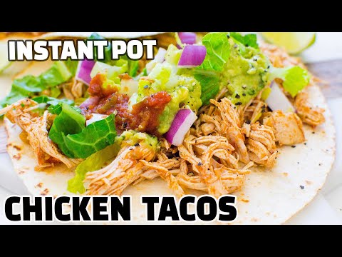 EASY Instant Pot Chicken Tacos | Fresh or Frozen Chicken