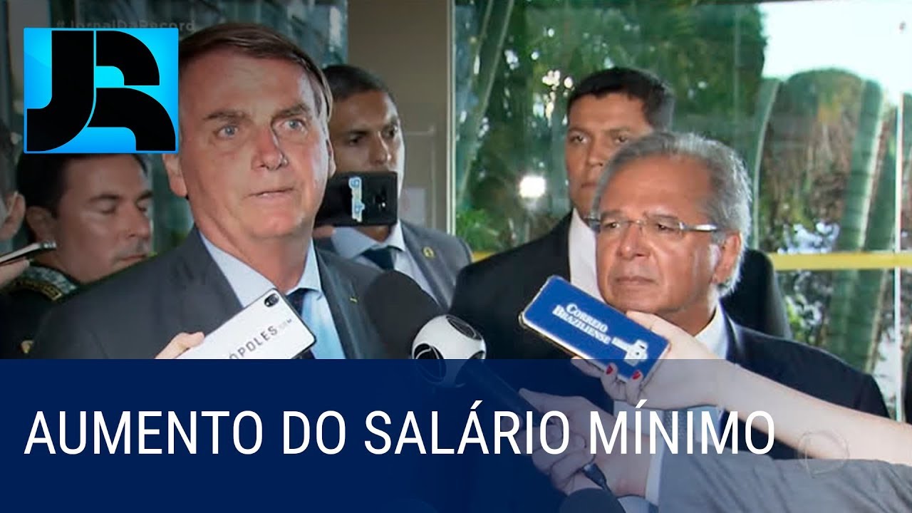 Presidente Bolsonaro anuncia novo aumento para o salário mínimo