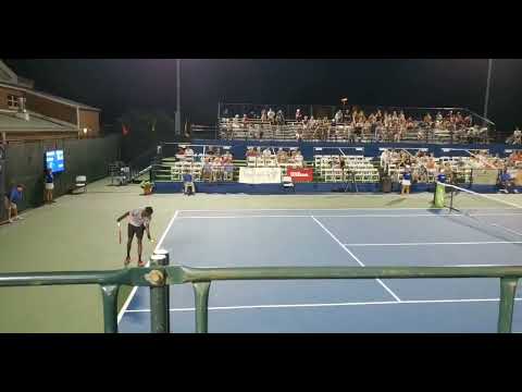 Sekou Bangoura ATP tennis player serve and forehand strokes