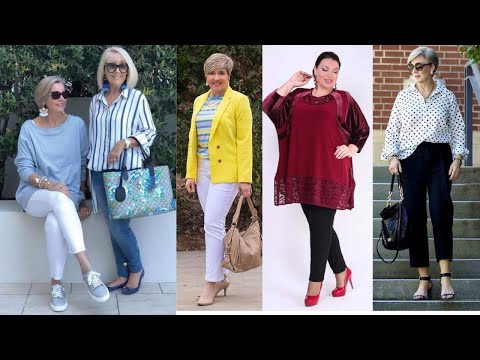 Moda elegante para mujeres maduras de 40, 50 y más ✨💖