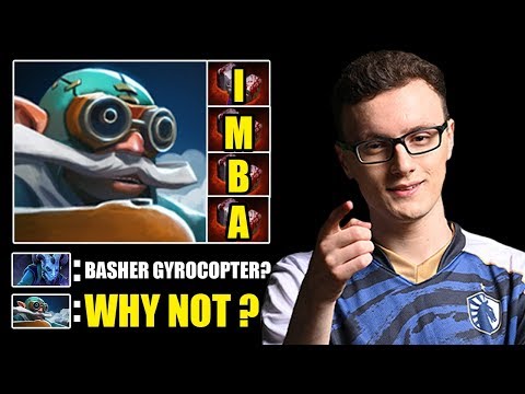NEW IMBA Basher Gyrocopter Miracle- VS New OG Player SumaiL Riki Epic Battle Of Pros Gameplay Dota 2