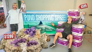 SHOPPING SPREE For My GIANT SALTWATER REEF POND! ($2000)