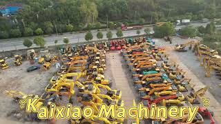 Welcome to our yard ！ #KAIXIAOMACHINERY #caterpillar #EXCAVADORA #grader #cargador  #excavator