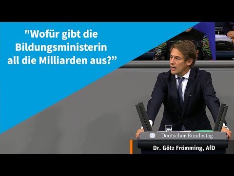 01.10.2020  Bundesrechnungshof beklagt Schlamperei im Ministerium für Bildung? - Götz Frömming