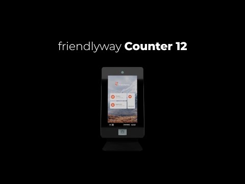 Introducing the friendlyway Counter 12: Compact Design for Seamless Visitor Check-In