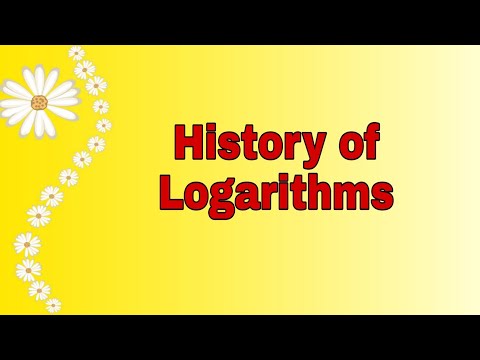History of Logarithms || Logarithms || Log || common log || Natural log |