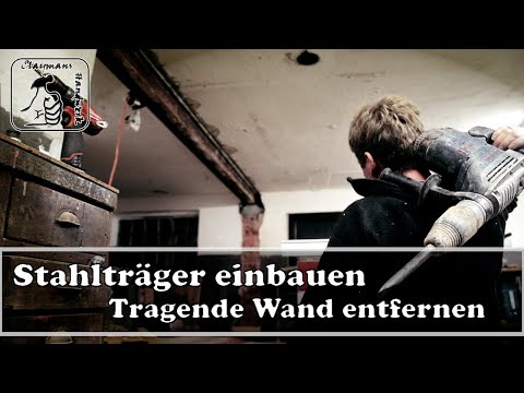 Identify, remove, and replace a load-bearing wall with a steel beam | Wall opening | DIY