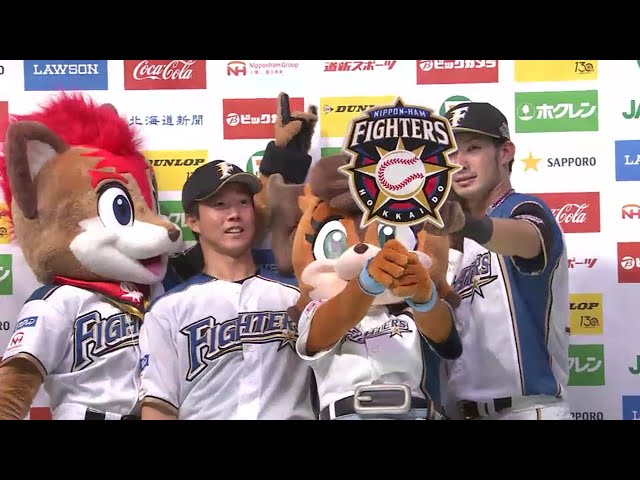 ファイターズ・大田選手・鶴岡選手ヒーローインタビュー 2018/6/2 F-D