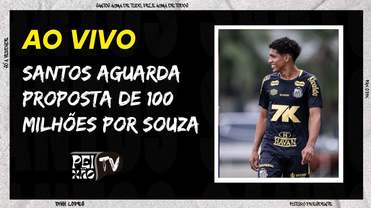 SANTOS DEVE VENDER SOUZA PARA A EUROPA