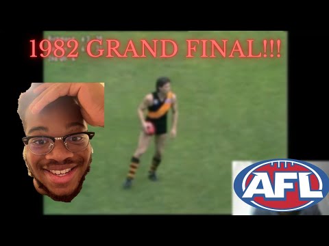 AMERICAN REACTS TO 1982 VFL GRAND FINAL RICHMOND VS CARLTON    (REACTION)!!!