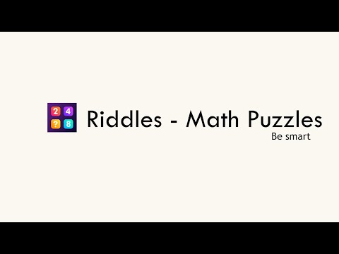 Riddles - Math Puzzles