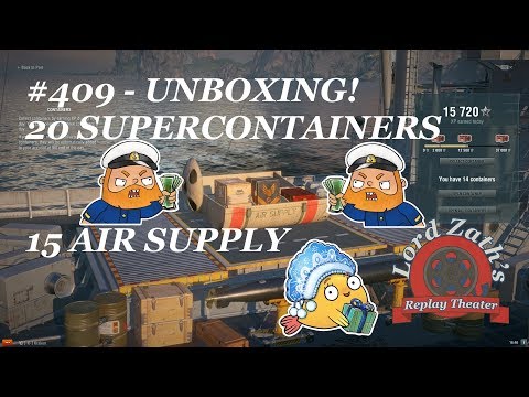 Zath's Replay Theater #409 - Unboxing 20 Supercontainers and 15 Premium Air Supply Containers