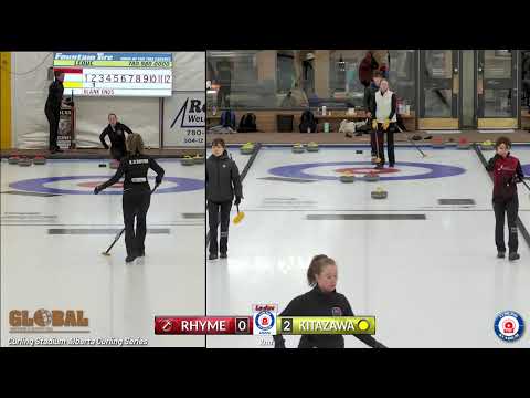 Ikue Kitazawa vs. Kim Rhyme - SEMIS - Curling Stadium Alberta Curling Series #4