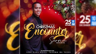 Christmas Church Flyer Design Photoshop 2022 | Merry Christmas