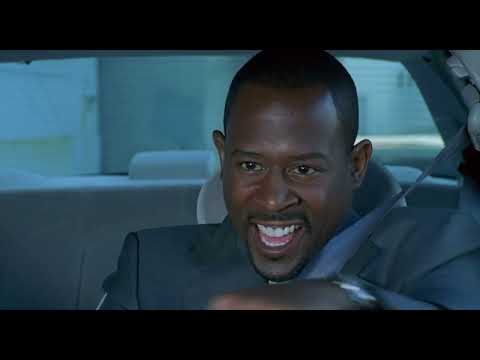 Blue Streak. Malone drives the police car fast Scene