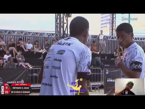 React FTV -  Episodio 07 - NOVO FUTEVÔLEI PAULISTA - FINALS - NETINHO E JOÃO X BG E ZÉ OTÁVIO