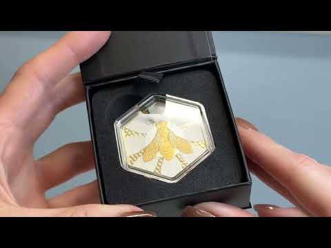Canada 2025 $20 Nature's Delight: Honey Bee 1 oz Pure Silver Coin